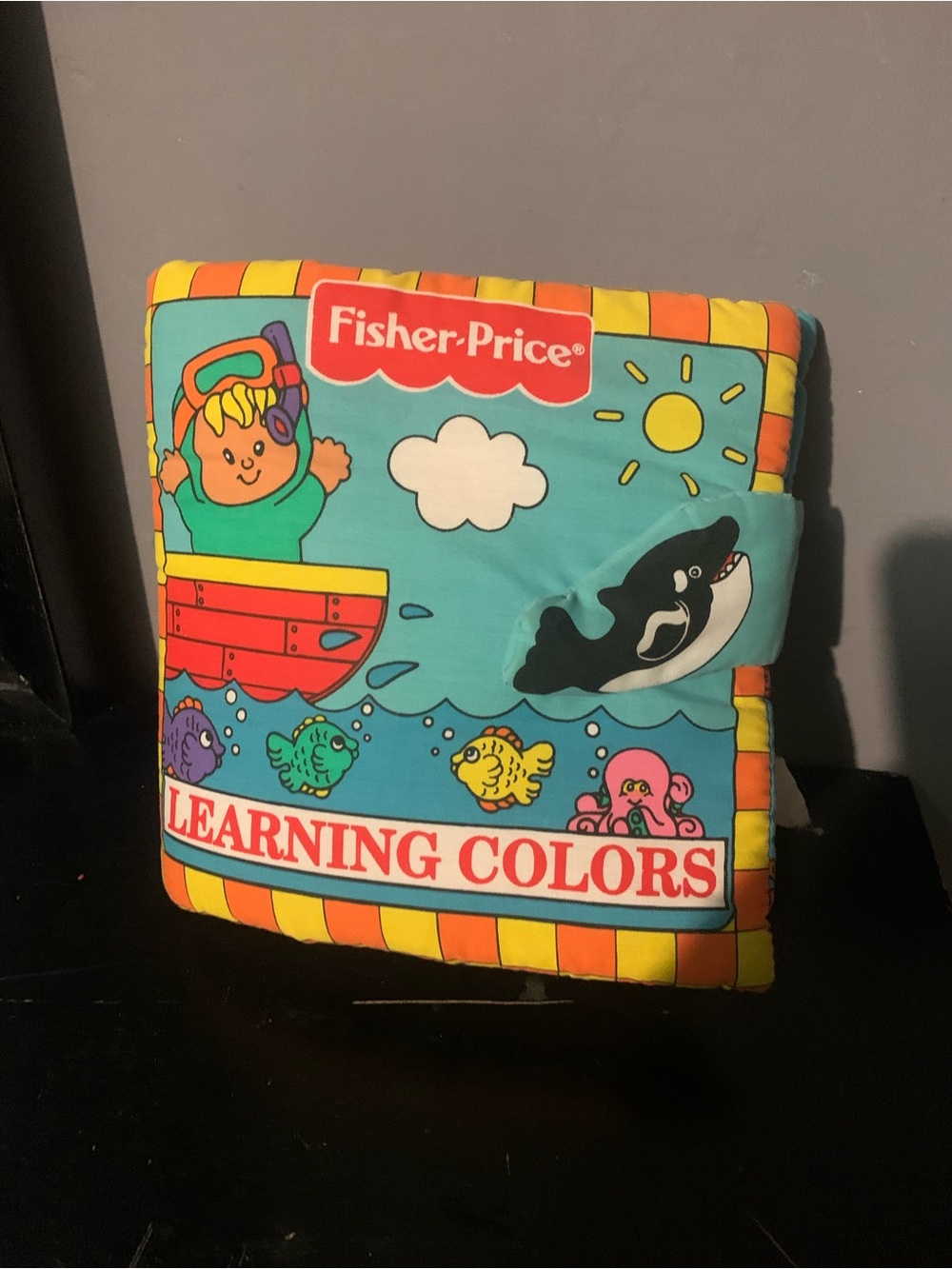 Vintage Fisher Price Soft Play Baby Book Learning Colors 1999 Soft Plush